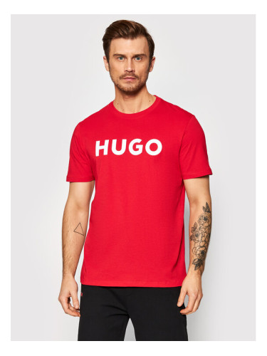 Hugo Тишърт Dulivio 50467556 Червен Regular Fit