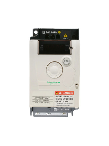 Честотен инвертор 0.18kW, 200~240VAC, 3x230VAC, ATV12H018M2