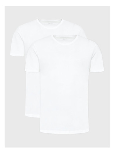 Boss Комплект 2 тишъртки Comfort 50475294 Бял Relaxed Fit