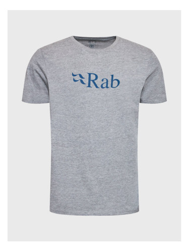 Rab Тишърт Stance Logo QCB-08-GYM Сив Regular Fit