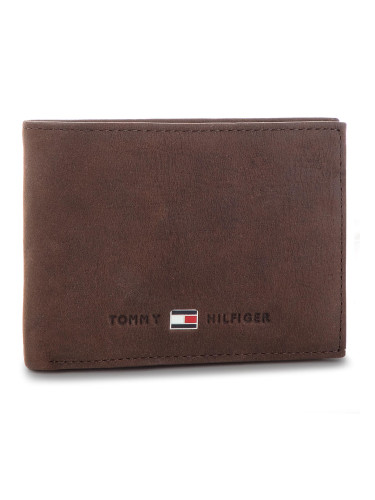 Голям мъжки портфейл Tommy Hilfiger Johnson Mini CC Flap AM0AM00662 Кафяв