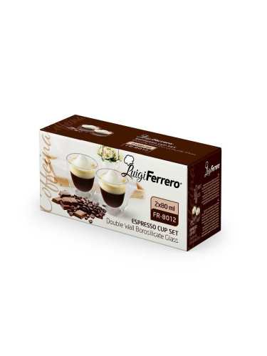 Чаша за еспресо Luigi Ferrero Coffeina FR-8012 80ml, 2 броя