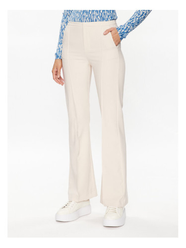 Gina Tricot Текстилни панталони 18690 Бежов Regular Fit