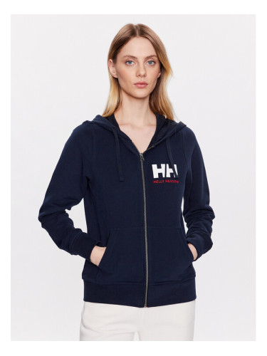 Helly Hansen Суитшърт Logo 33994 Тъмносин Regular Fit