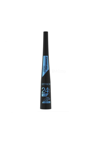 Catrice 24H Brush Liner Waterproof Очна линия за жени 3 ml Нюанс 010 Ultra Black Waterproof