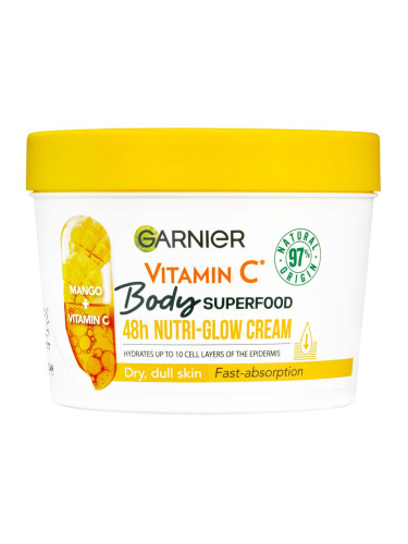 Garnier Body Superfood 48h Nutri-Glow Cream Vitamin C Крем за тяло за жени 380 ml