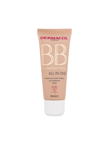 Dermacol BB Cream Hyaluron Beauty Cream All In One BB крем за жени 30 ml Нюанс 02 Bronze