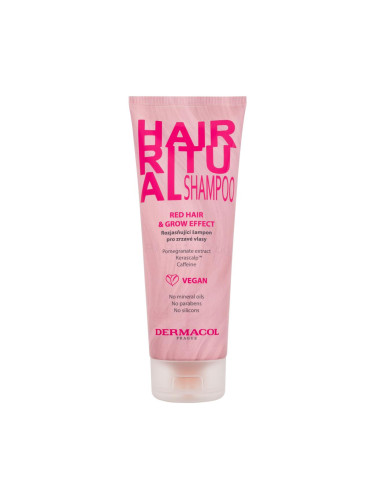 Dermacol Hair Ritual Shampoo Red Hair & Grow Effect Шампоан за жени 250 ml