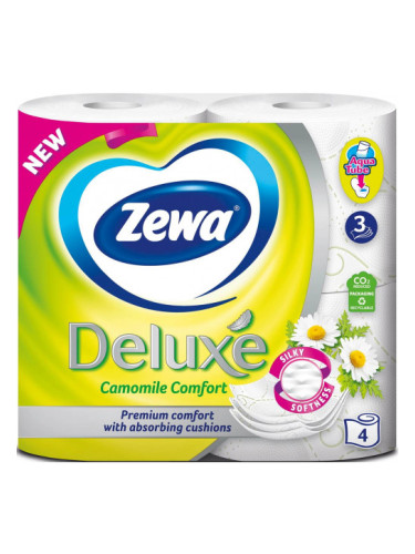 ZEWA DELUXE Тоалетна хартия Лайка 3 пласта/4 бр.