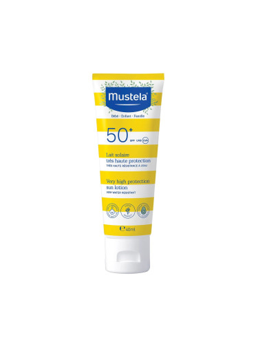Mustela Sun Слънцезащитен лосион за бебета и деца лице и тяло SPF50+ - 40 ml