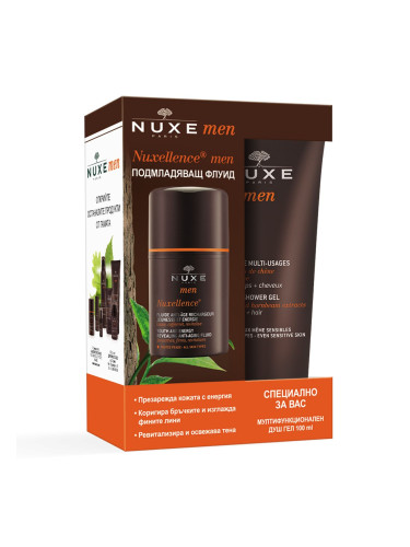 Nuxe Men Комплект Nuxellence Флуид против бръчки за мъже + Душ-гел за тяло и коса