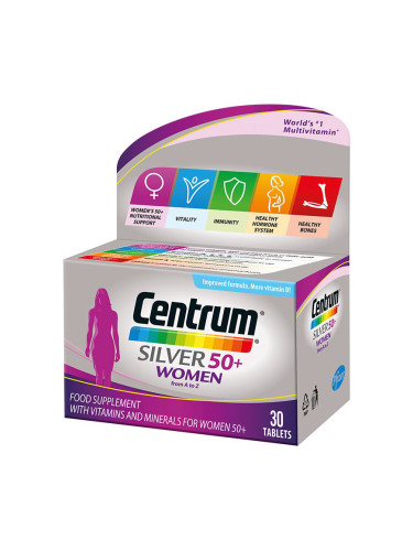 Centrum Silver 50+ Мултивитамини за жени х30 таблетки