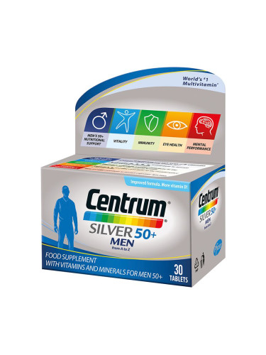 Centrum Silver 50+ Мултивитамини за мъже х30 таблетки