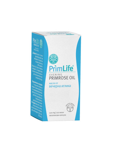 PrimLife Масло от вечерна иглика при хормонален дисбаланс 500 mg х100 капсули
