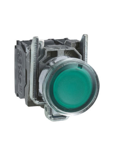 Панелен превключвател XB4BW33B5, бутон, OFF-(ON), ф22mm, 10A/240VAC, 2 позиции, SPDT