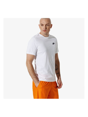 Nike Тениска Sportswear Club мъжки Дрехи Тениски AR4997-101 Бял