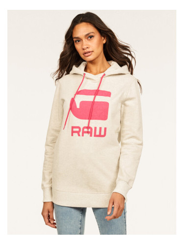 G-Star Raw Суитшърт Boyfriend Diamond Line Graphic Hooded D16236-A613-971 Сив Loose Fit