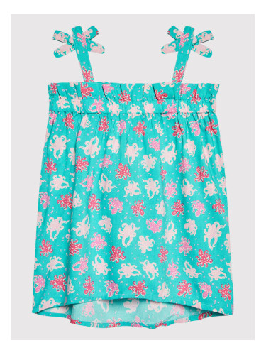 United Colors Of Benetton Лятна рокля 42BQ0V003 Син Regular Fit