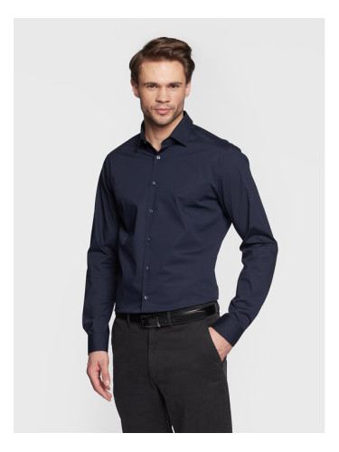 Calvin Klein Риза K10K108229 Тъмносин Slim Fit