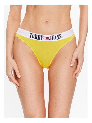 Tommy Jeans Класически дамски бикини UW0UW04208 Жълт