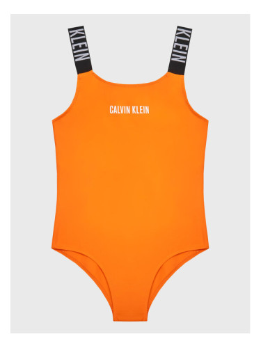 Calvin Klein Swimwear Бански костюм KY0KY00032 Оранжев
