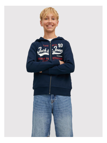 Jack&Jones Junior Суитшърт Logo 12218049 Тъмносин Regular Fit