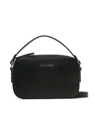 Trussardi Дамска чанта Lisbona Camera Bag 75B01533 Черен