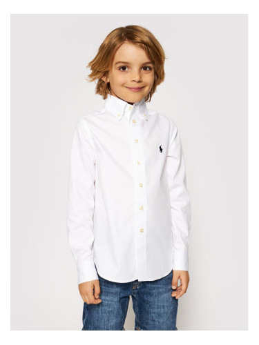 Polo Ralph Lauren Риза 323819238001 Бял Slim Fit