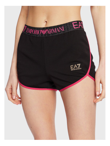 EA7 Emporio Armani Спортни шорти 3RTS54 TJKWZ 1200 Черен Regular Fit