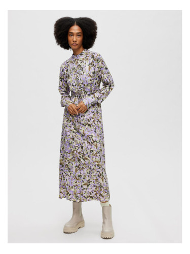 Selected Femme Рокля тип риза Katrin 16088077 Цветен Regular Fit