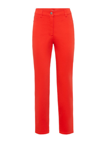 Olsen Текстилни панталони Mona 14000625 Червен Slim Fit