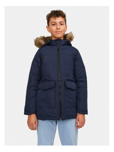 Jack&Jones Junior Пухено яке Craft 12212522 Тъмносин Regular Fit