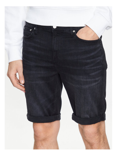 Calvin Klein Jeans Дънкови шорти J30J322789 Черен Slim Fit