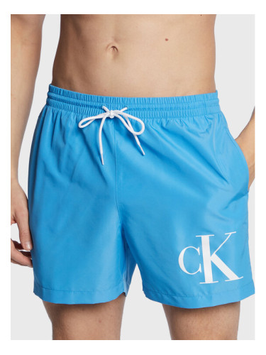 Calvin Klein Swimwear Плувни шорти KM0KM00849 Син Regular Fit