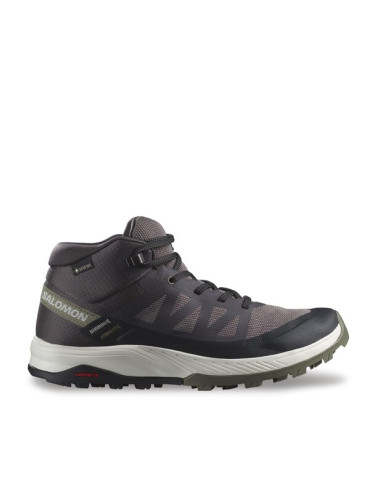 Salomon Туристически Outrise Mid Gtx W GORE-TEX L47160700 Черен