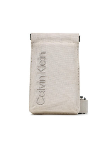 Calvin Klein Чантичка за телефон Ck Summer Phone Crossbody K60K610460 Бежов