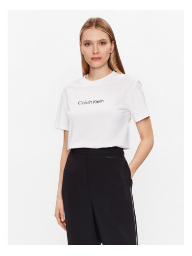 Calvin Klein Тишърт Hero Logo K20K205448 Бял Regular Fit