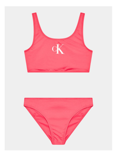 Calvin Klein Swimwear Бански костюм KY0KY00029 Розов