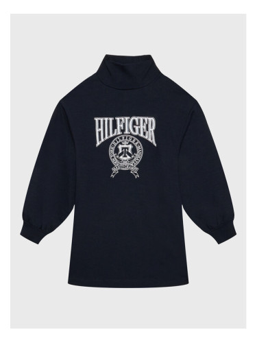 Tommy Hilfiger Ежедневна рокля Varsity KG0KG07012 D Тъмносин Regular Fit