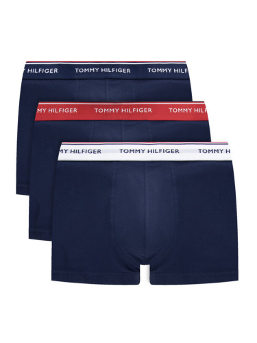 Tommy Hilfiger Комплект 3 чифта боксерки 3P Trunk 1U87903842 Тъмносин