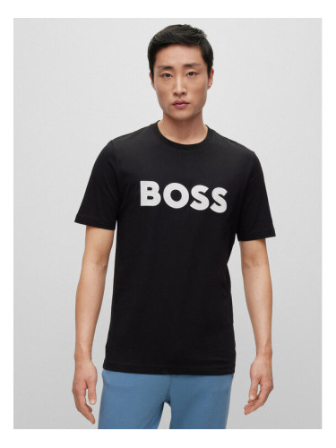 Boss Тишърт 50486200 Черен Regular Fit