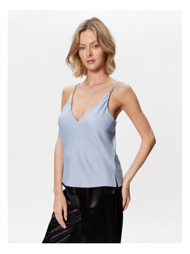 Calvin Klein топ Cami K20K205543 Светлосиньо Regular Fit