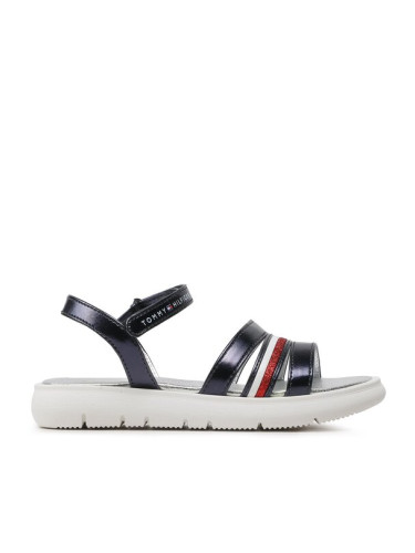 Tommy Hilfiger Сандали Stripes Velcro T4A2-32771-1372 M Тъмносин