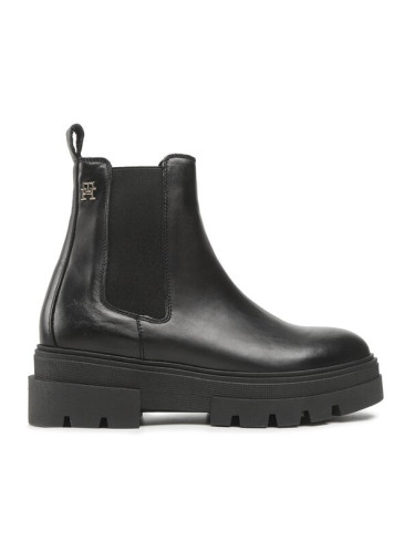 Tommy Hilfiger Боти тип челси Monochromatic Chelsea Boot FW0FW06899 Черен