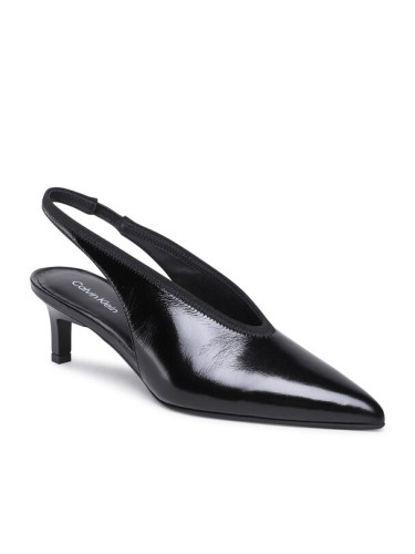 Calvin Klein Сандали Geo Stil Slingback Pump HW0HW01531 Черен