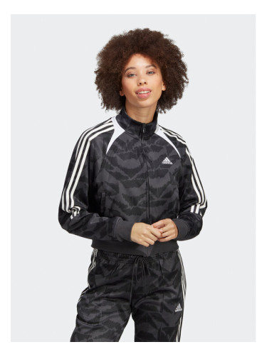 adidas Суитшърт Tiro Suit Up Lifestyle Track Top IC6649 Сив Loose Fit