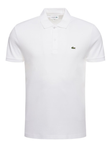 Lacoste Тениска с яка и копчета DH2050 Бял Regular Fit