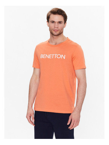 United Colors Of Benetton Тишърт 3I1XU100A Оранжев Regular Fit