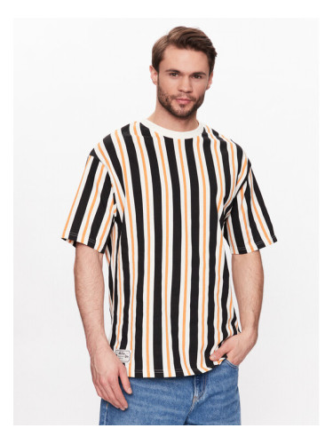 New Era Тишърт Stripe Medium 60332240 Цветен Oversize