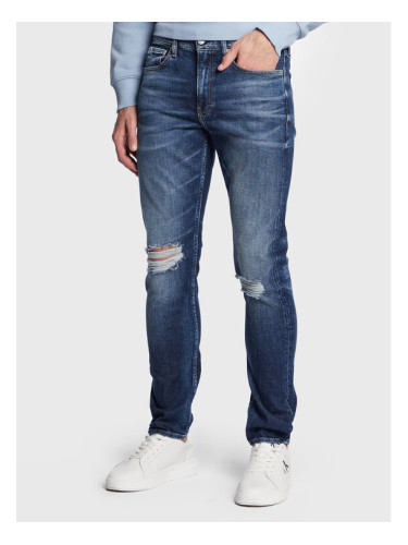 Calvin Klein Jeans Дънки J30J322803 Син Slim Taper Fit